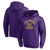 Fanatics Branded Men's Purple Los Angeles Lakers Up Hometown Collection Fitted Pullover Hoodie