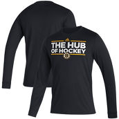 adidas Men's Black Boston Bruins Dassler AEROREADY Creator Long Sleeve T-Shirt