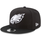 New Era Men's Black Philadelphia Eagles B-Dub 9FIFTY Adjustable Hat