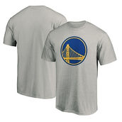 Fanatics Branded Men's Charcoal Golden State Warriors Primary Team Logo T-Shirt