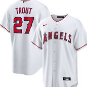 Nike Men's Mike Trout White Los Angeles Angels Home Replica Player Name Jersey