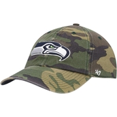 '47 Men's Camo Seattle Seahawks Woodland Clean Up Adjustable Hat