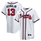 Nike Men's Ronald Acuna Jr. White Atlanta Braves Home Replica Player Name Jersey