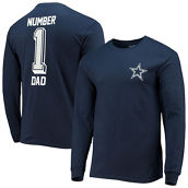 Fanatics Branded Men's Navy Dallas Cowboys #1 Dad Long Sleeve T-Shirt
