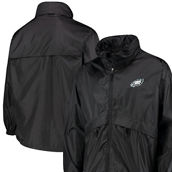 Men's Dunbrooke Black Philadelphia Eagles Circle Sportsman Waterproof Packable Full-Zip Jacket