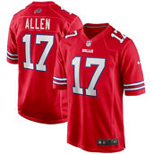Nike Men's Josh Allen Red Buffalo Bills Alternate Game Player Jersey