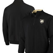Colosseum Men's Black Army Black Knights Tortugas Logo Quarter-Zip Jacket