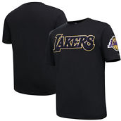 Pro Standard Men's Black Los Angeles Lakers Chenille T-Shirt