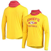 New Era Men's Gold/Red Kansas City Chiefs Active Block Hoodie Long Sleeve T-Shirt