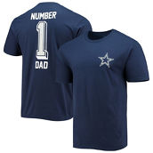Fanatics Men's Fanatics Navy Dallas Cowboys #1 Dad T-Shirt