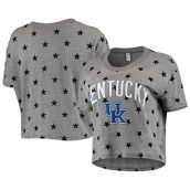 Alternative Apparel Women's Kentucky Wildcats Headliner Stars Cropped T-Shirt