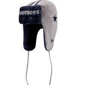 New Era Men's Silver Dallas Cowboys Helmet Head Trapper Knit Hat