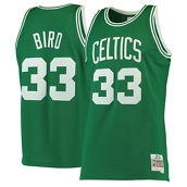 Mitchell & Ness Men's Larry Bird Kelly Green Boston Celtics Hardwood Classics Swingman Jersey