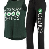 Concepts Sport Women's Black/Kelly Green Boston Celtics Tank Top & Pants Sleep Set