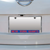 Stockdale New York Giants Mirror With Color Letters License Plate Frame