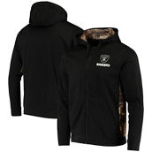 Dunbrooke Men's Black/Realtree Camo Las Vegas Raiders Decoy Tech Fleece Full-Zip Hoodie