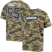 Dallas Cowboys Merchandise Men's Leighton Vander Esch Camo Dallas Cowboys Caudron Name & Number T-Shirt