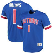 Mitchell & Ness Men's Chauncey Billups Blue Detroit Pistons 2003 Mesh Name & Number T-Shirt