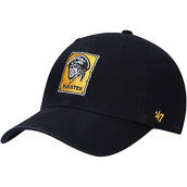 '47 Men's Black Pittsburgh Pirates Logo Cooperstown Collection Clean Up Adjustable Hat