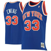 Mitchell & Ness Men's Patrick Ewing Blue New York Knicks 1991-92 Hardwood Classics Swingman Jersey