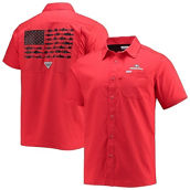 Columbia Men's PFG Red Georgia Bulldogs Slack Tide Camp Button-Up Shirt