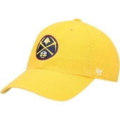 '47 Men's Gold Denver Nuggets Logo Clean Up Adjustable Hat