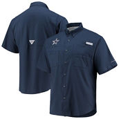 Columbia Men's Navy Dallas Cowboys Tamiami Omni-Shade Button-Down Shirt