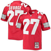 Mitchell & Ness Men's Eddie George Scarlet Ohio State Buckeyes 1995 Authentic Throwback Football Jersey