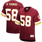 Mitchell & Ness Men's Derrick Thomas Red Kansas City Chiefs Retired Player Name & Number Acid Wash Top