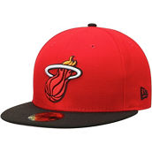 New Era Men's Red/Black Miami Heat Official Team Color 2Tone 59FIFTY Fitted Hat