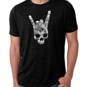 LA Pop Art Men's Premium Blend Word Art T-shirt - Heavy Metal Genres