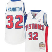 Mitchell & Ness Youth Richard Hamilton White Detroit Pistons 2003/04 Hardwood Classics Swingman Jersey