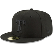 New Era Men's Black Texas Rangers Primary Logo Basic 59FIFTY Fitted Hat
