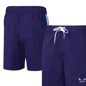 G-III Sports by Carl Banks Men's Purple/Teal Charlotte Hornets Sand Beach Volley Swim Shorts