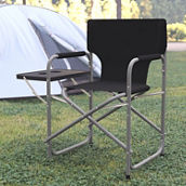 Flash Furniture Folding Directors Chair-Cupholder Side Table