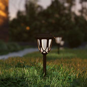 Flash Furniture Set of 8 Tulip Design LED Solar Lights
