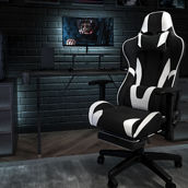Flash Furniture Red Reclining Gaming Chair with Footrest