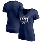 Fanatics Branded Women's Navy Atlanta Braves 2021 NL East Division s Locker Room Plus Size V-Neck T-Shirt