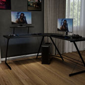 Flash Furniture L-Shaped Computer Corner Desk, Gaming Desk
