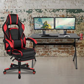 Flash Furniture Gaming Desk-Cup Holder/Reclining Chair Set