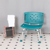 Flash Furniture Tool-Free Adjustable Bath & Shower Chair