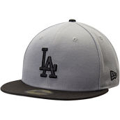 New Era Men's Gray/Black Los Angeles Dodgers Two-Tone 59FIFTY Fitted Hat