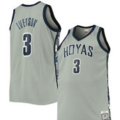 Mitchell & Ness Men's Allen Iverson Gray Georgetown Hoyas Big & Tall 1995-96 Replica Player Jersey