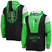 Mitchell & Ness Men's Black Austin FC Highlight Reel Half-Zip Hoodie Windbreaker Jacket