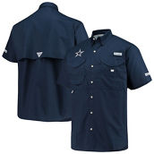 Columbia Men's Navy Dallas Cowboys Bonehead Button-Up Shirt