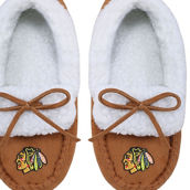 FOCO Youth Chicago Blackhawks Moccasin Slippers