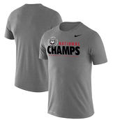 Nike Men's Heathered Gray Georgia Bulldogs College Football Playoff 2021 National s Stack Performance T-Shirt