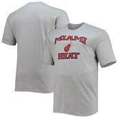 Profile Men's Heathered Gray Miami Heat Big & Tall Heart & Soul T-Shirt