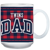 The Memory Company Minnesota Twins 15oz. Team Buffalo Plaid Father's Day Mug