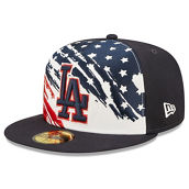 New Era Men's Navy Los Angeles Dodgers 2022 4th of July On-Field 59FIFTY Fitted Hat